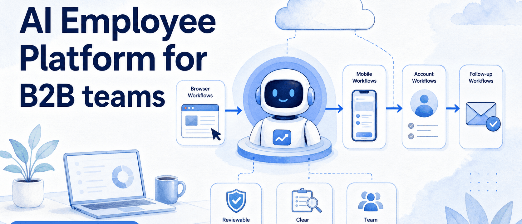 面向 B2B 团队的 AI 员工平台