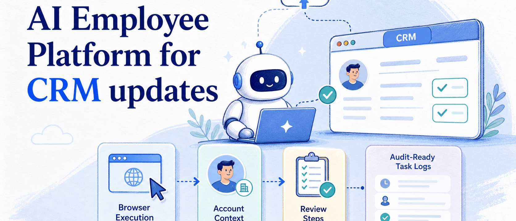 面向 CRM 更新的 AI 员工平台