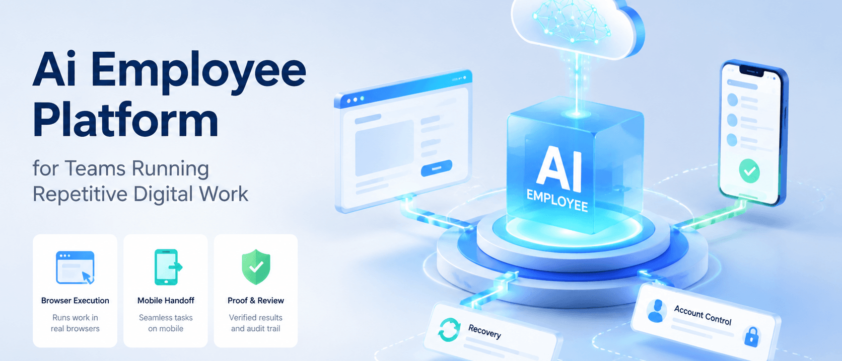面向运行重复数字工作团队的 AI 员工平台