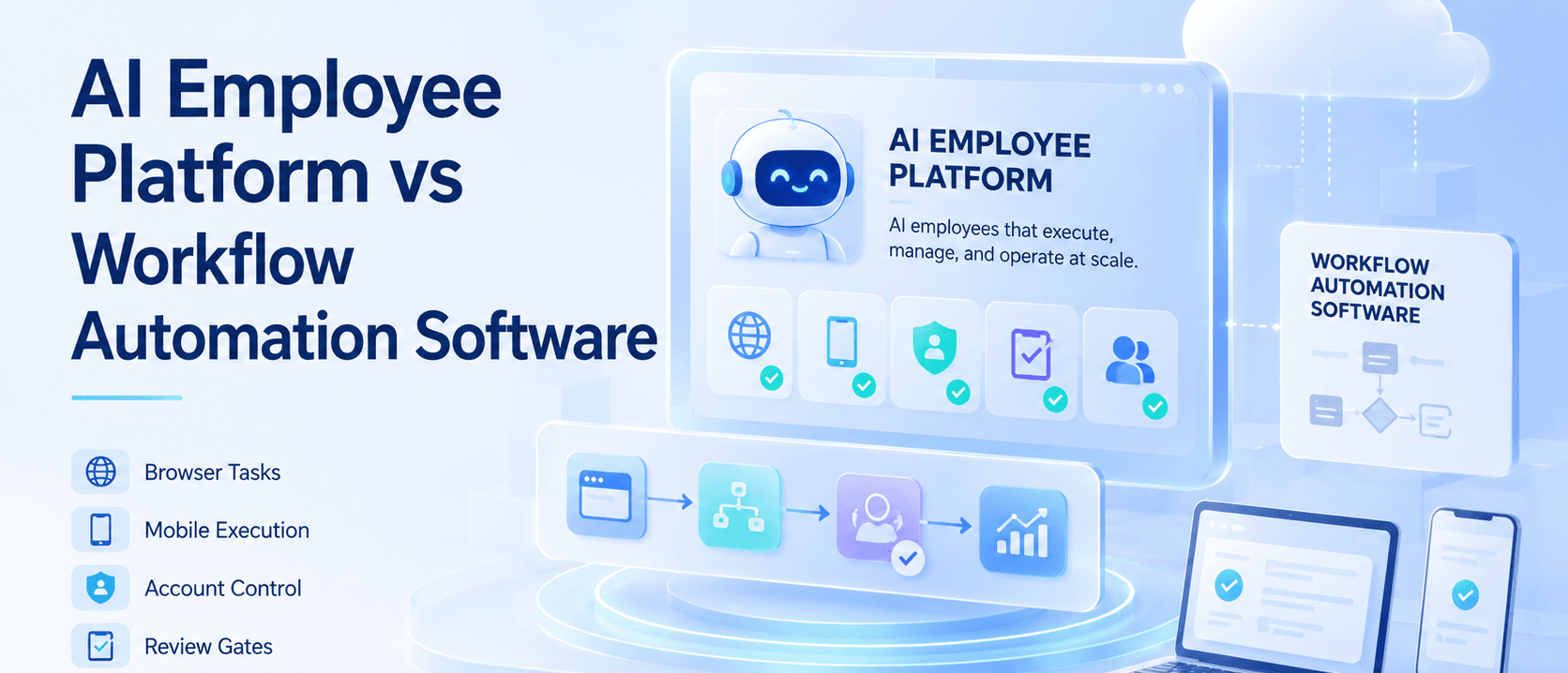 AI 员工平台 vs 工作流自动化软件