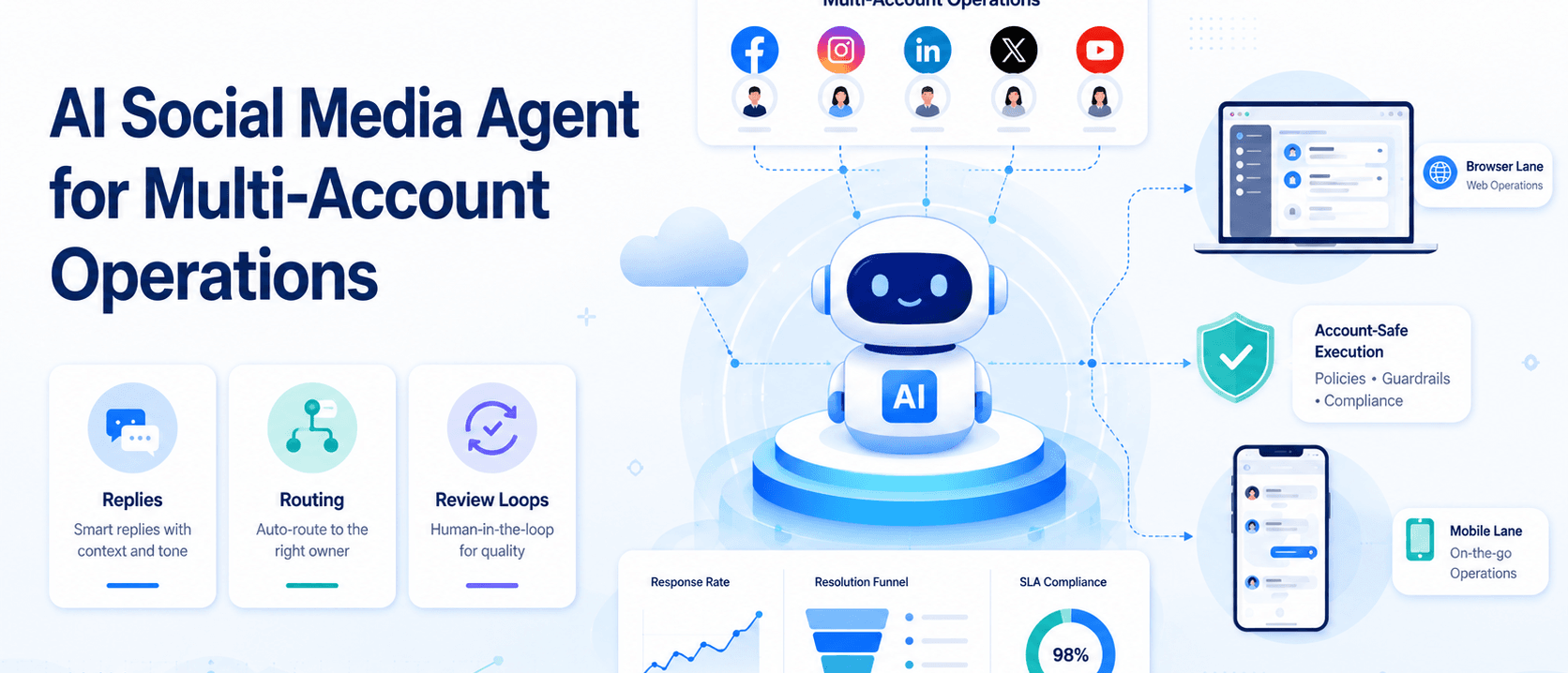 面向多账号运营的 AI 社交媒体 Agent