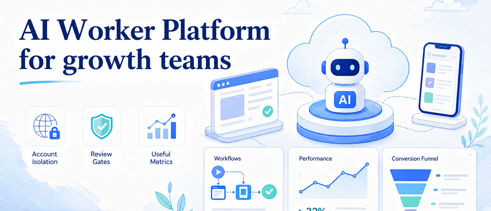 面向增长团队的 AI Worker 平台