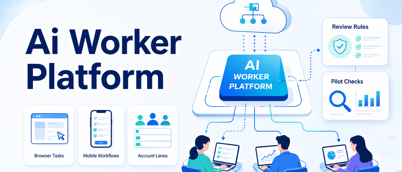 面向小团队扩展线上工作的 AI Worker 平台