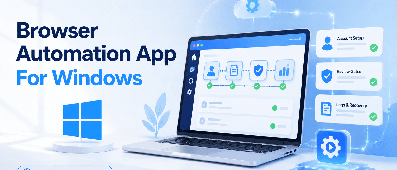 面向社交媒体工作流的 Windows 浏览器自动化应用