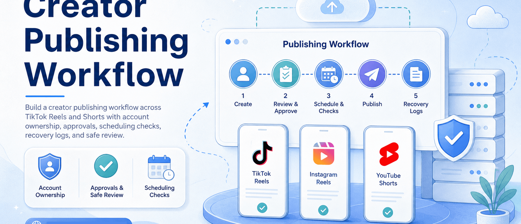 如何搭建覆盖 TikTok、Reels 与 Shorts 的创作者发布工作流