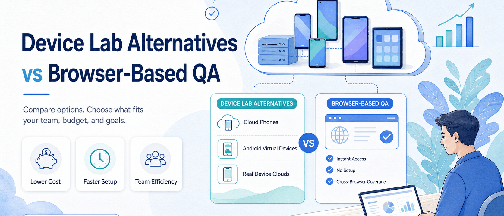 设备实验室替代方案 vs 基于浏览器的 QA