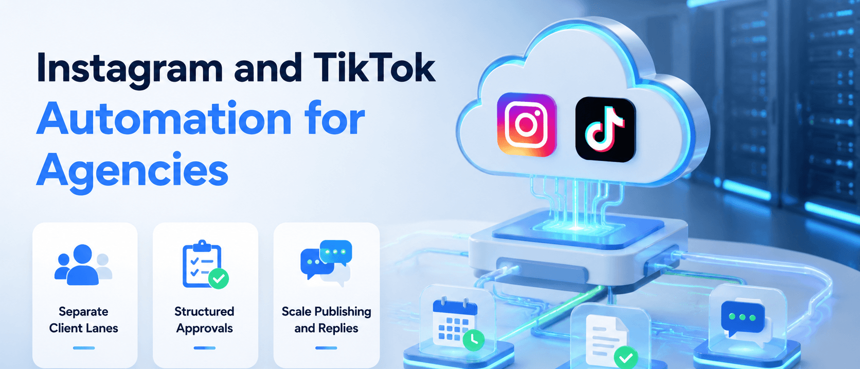 面向代理机构的 Instagram 与 TikTok 自动化