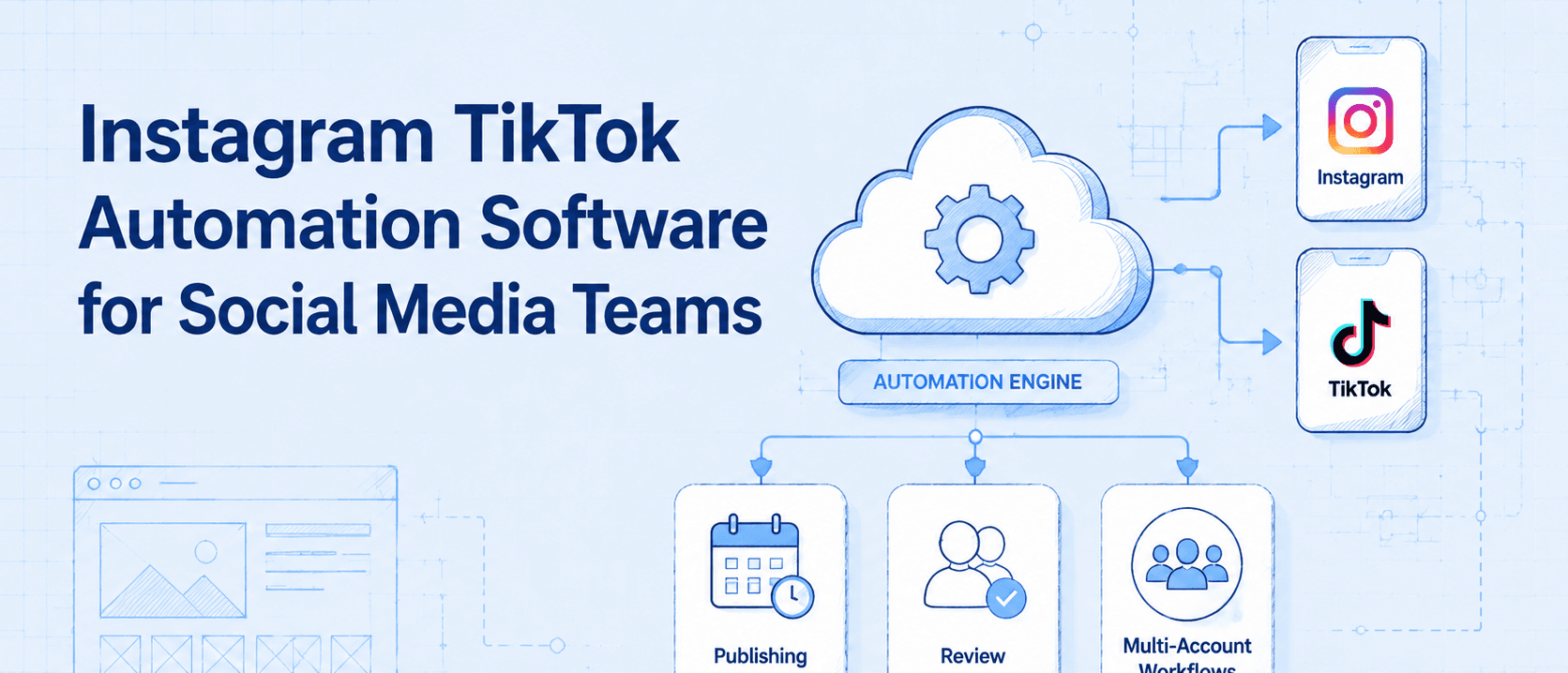 社媒团队的 Instagram TikTok 自动化软件