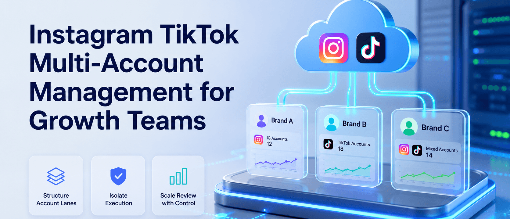 增长团队的 Instagram / TikTok 多账号管理
