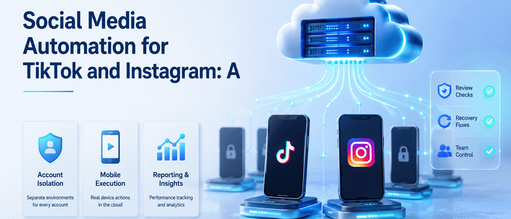 TikTok 与 Instagram 的社交媒体自动化：云手机工作流