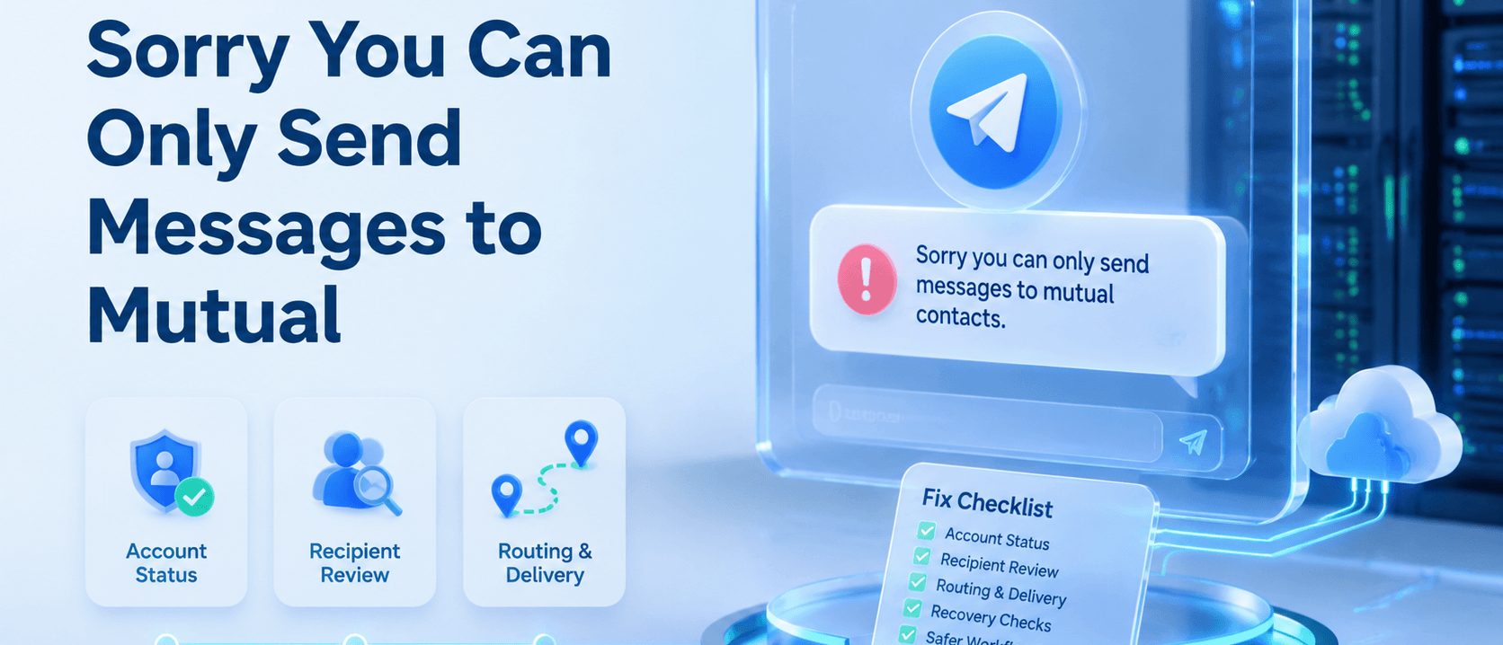 Sorry You Can Only Send Messages to Mutual Contacts：Telegram 修复清单