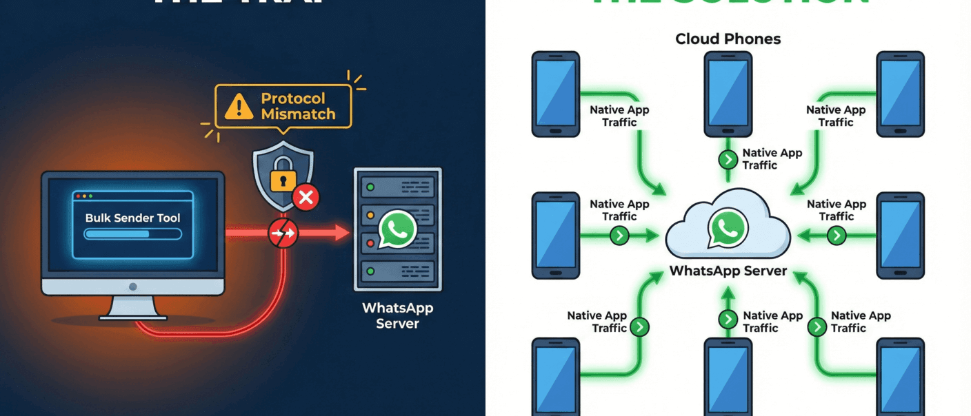 如何运营 50+ 个 WhatsApp 账号而不被封:2026 AI 驱动基础设施指南