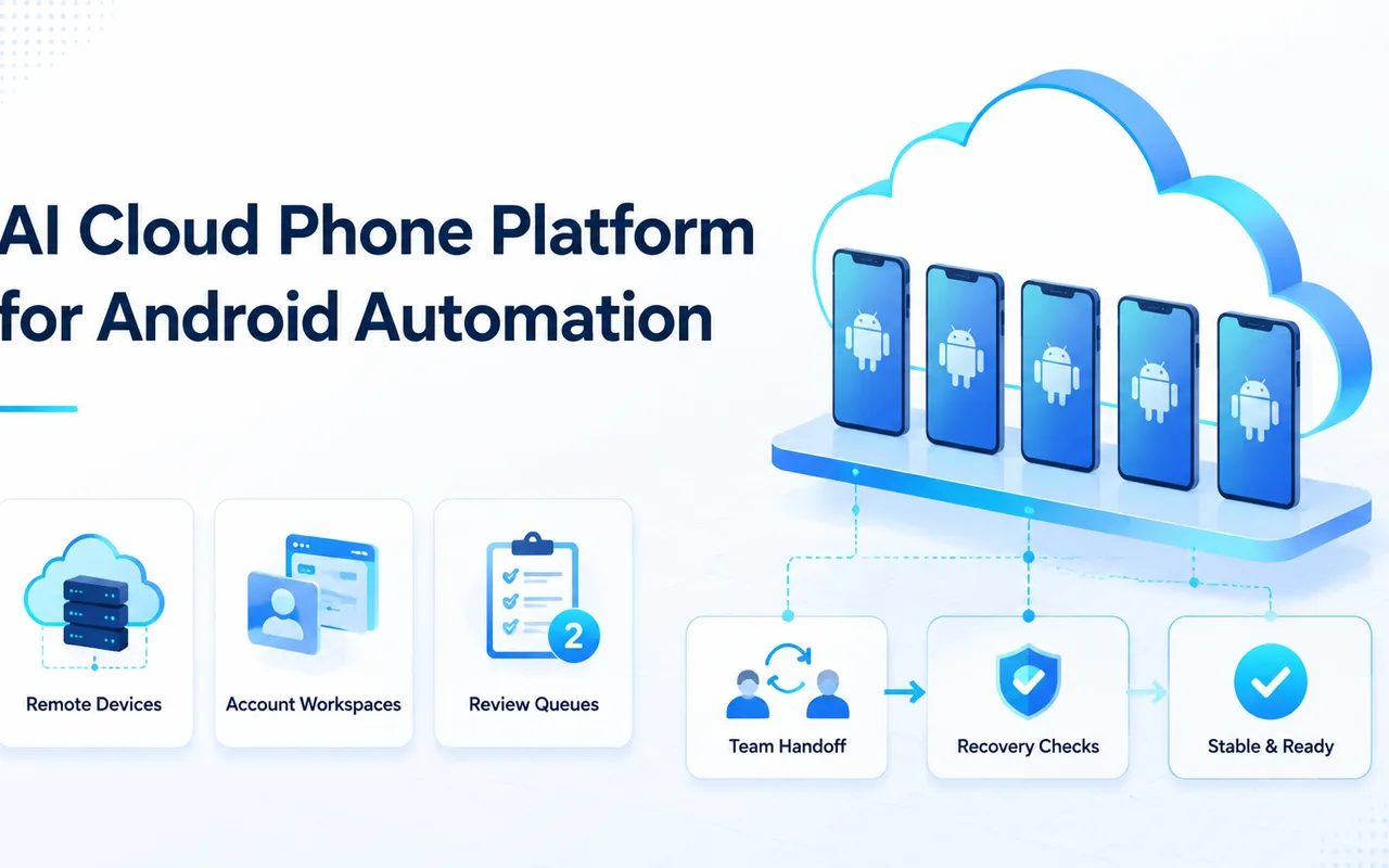 面向 Android 自动化的 AI 云手机平台