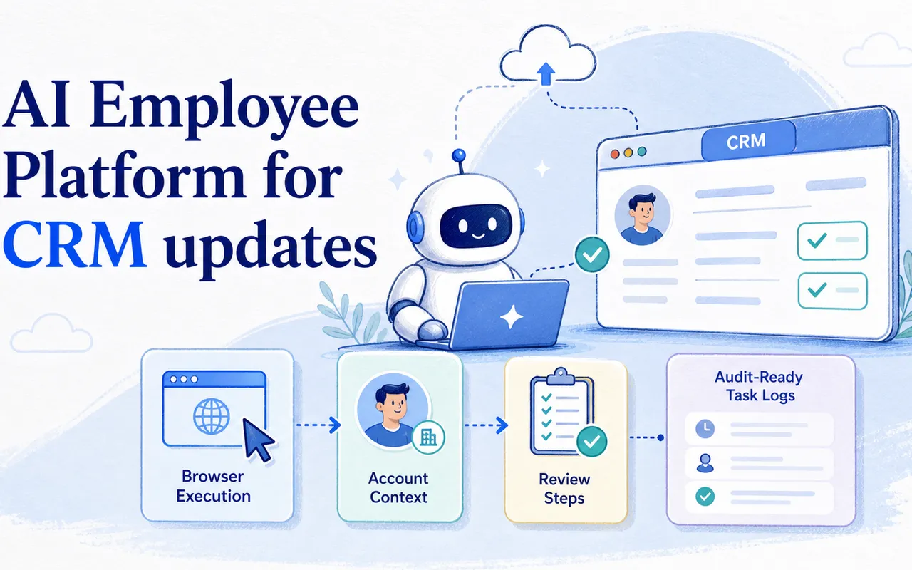 面向 CRM 更新的 AI 员工平台