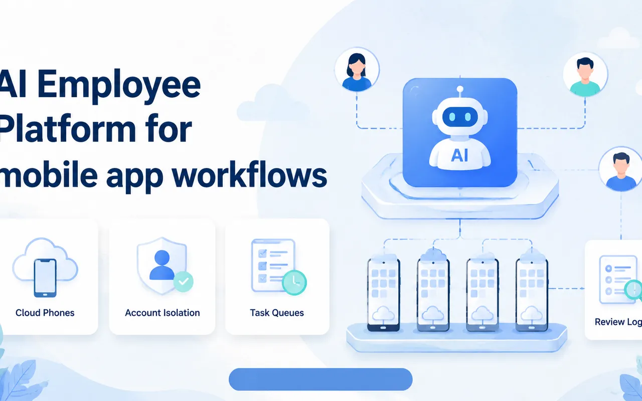 面向移动应用工作流的 AI 员工平台