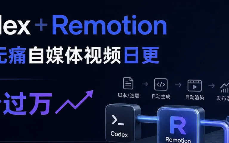 使用 Codex 与 Remotion 的 AI 视频生产工作流