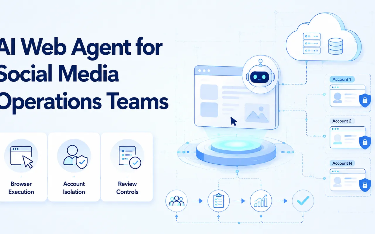 面向社媒运营团队的 AI Web Agent