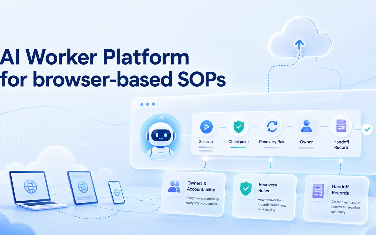 面向基于浏览器 SOP 的 AI 工作者平台