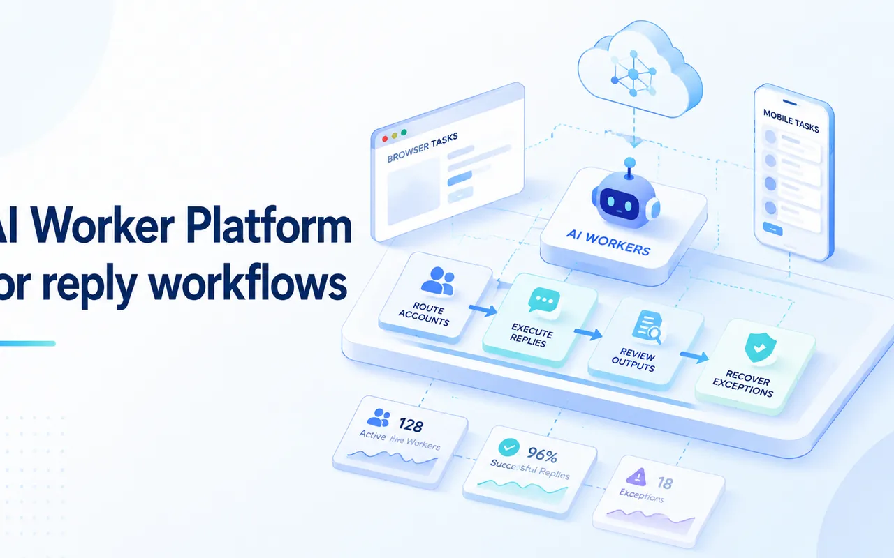 面向回复工作流的 AI Worker 平台