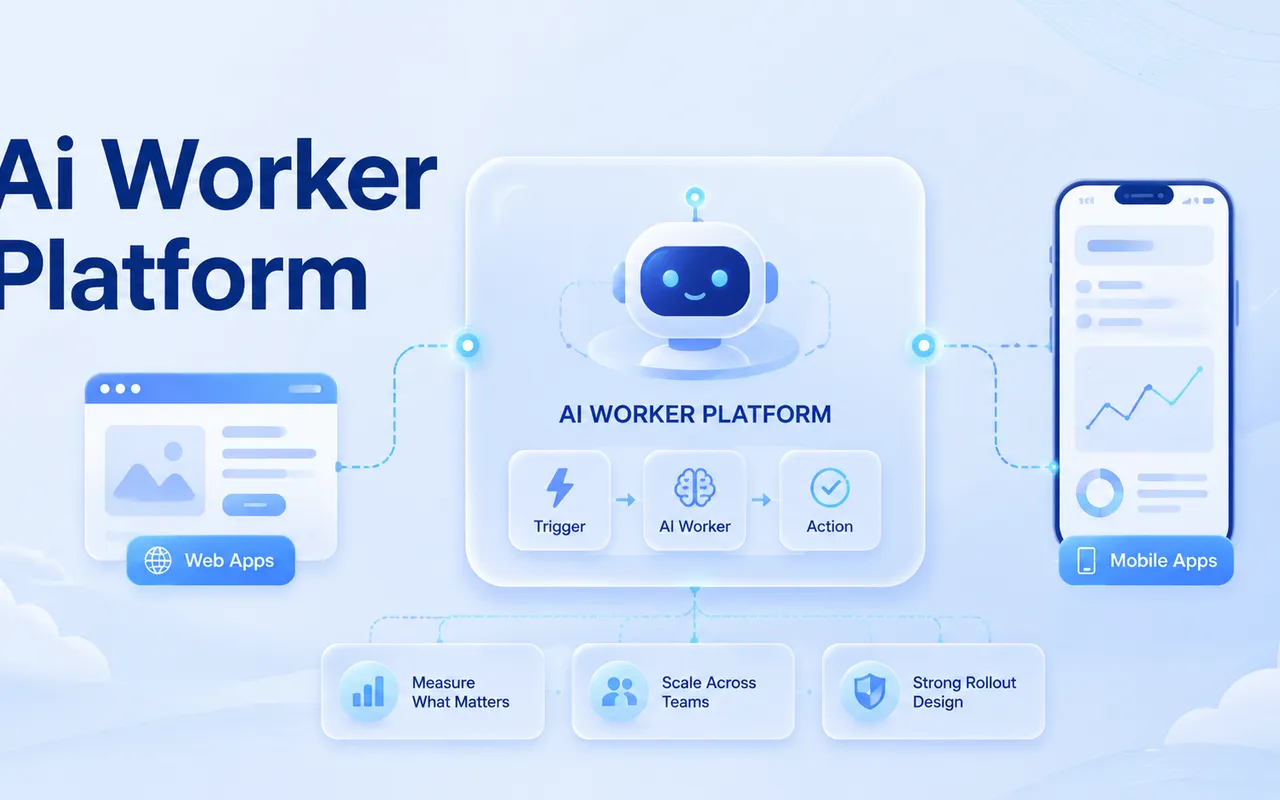 面向网页应用与移动应用的 AI 员工平台