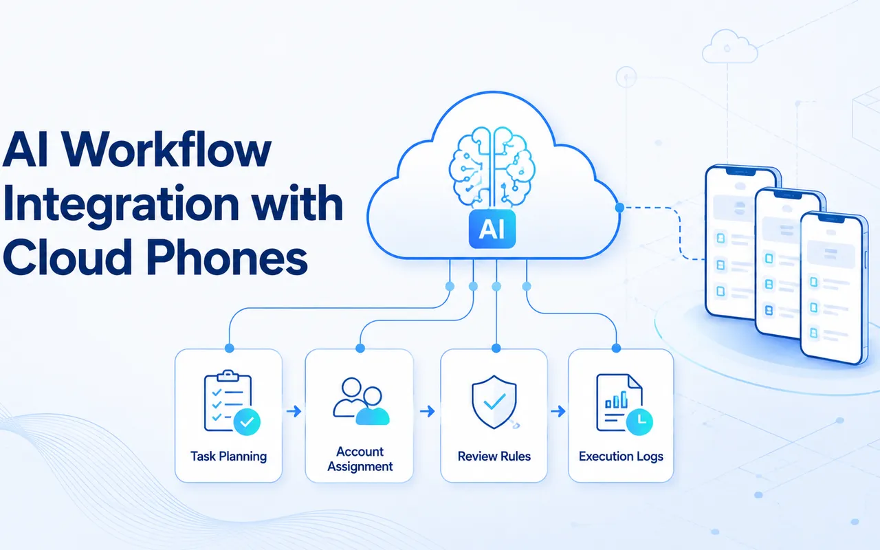 云手机上的 AI 工作流集成