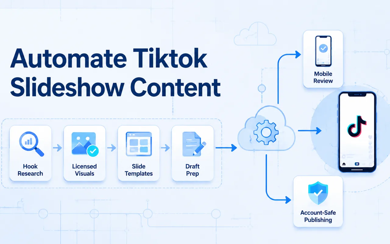 如何用更安全的草稿优先工作流自动化 TikTok 轮播图内容创作