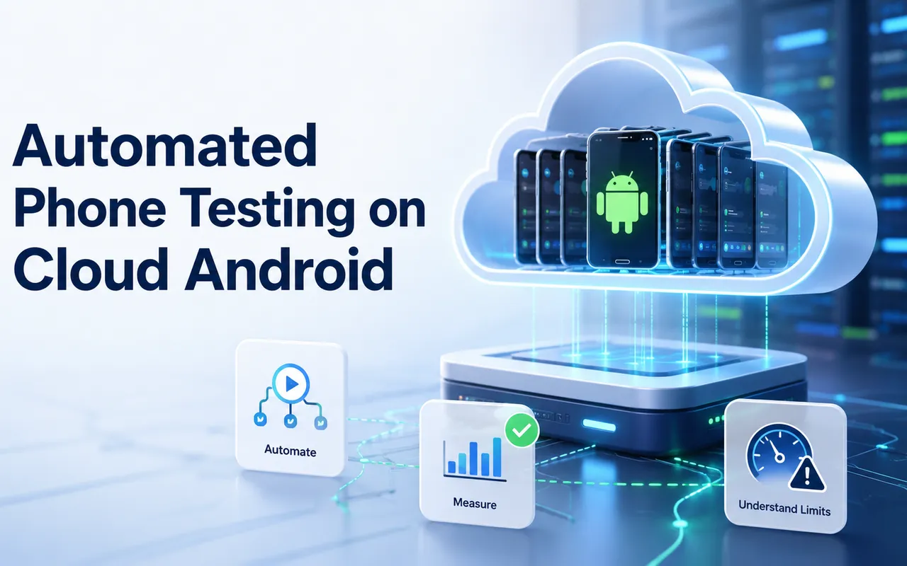 云端 Android 上的自动化手机测试