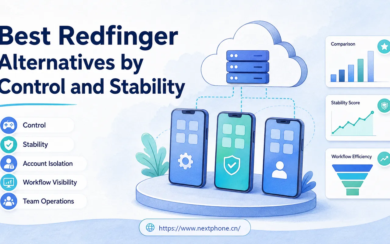 按控制力与稳定性比较 Redfinger 替代方案