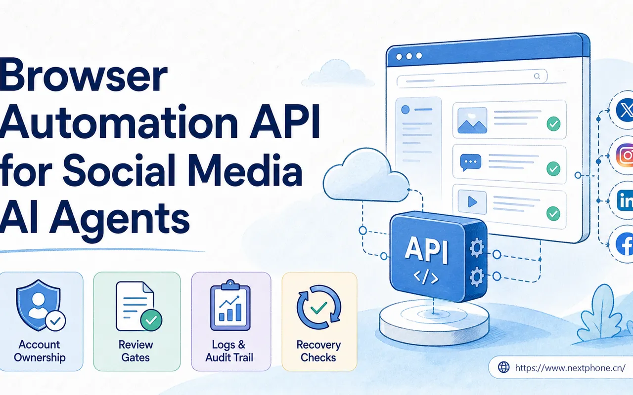 面向社交媒体 AI 智能体的浏览器自动化 API