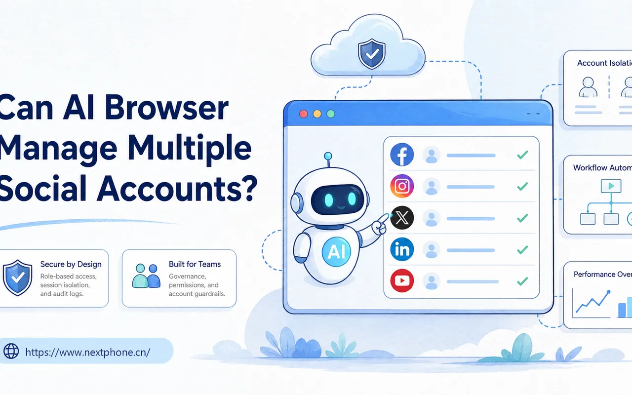 AI 浏览器能否管理多个社交账号？