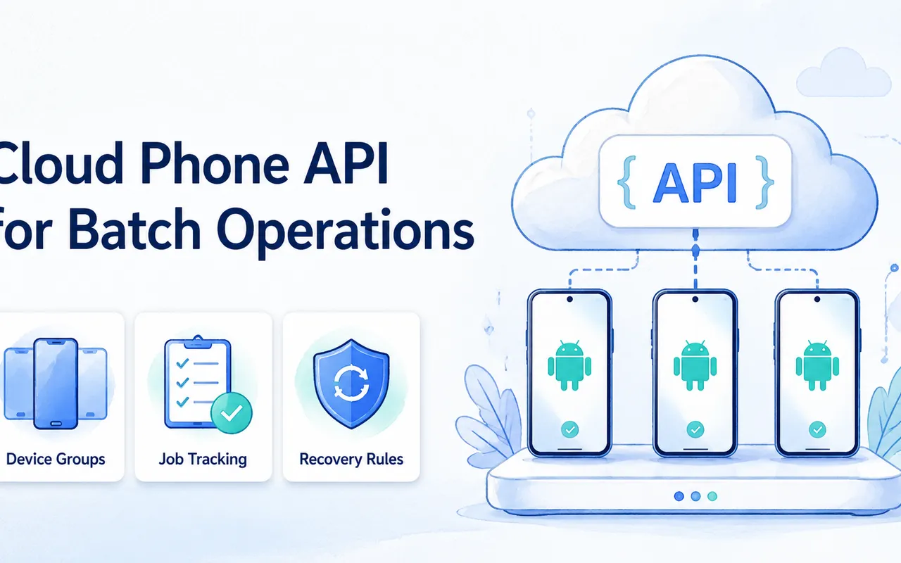 云手机 API：批量操作实践