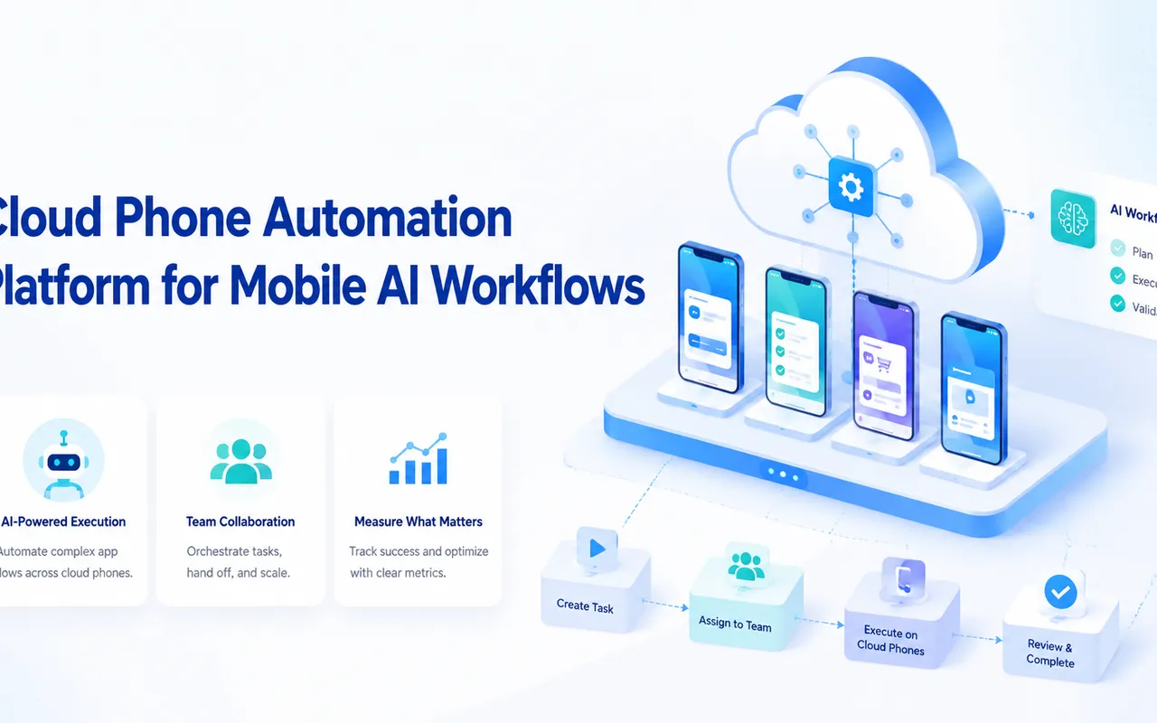 面向移动 AI 工作流的云手机自动化平台