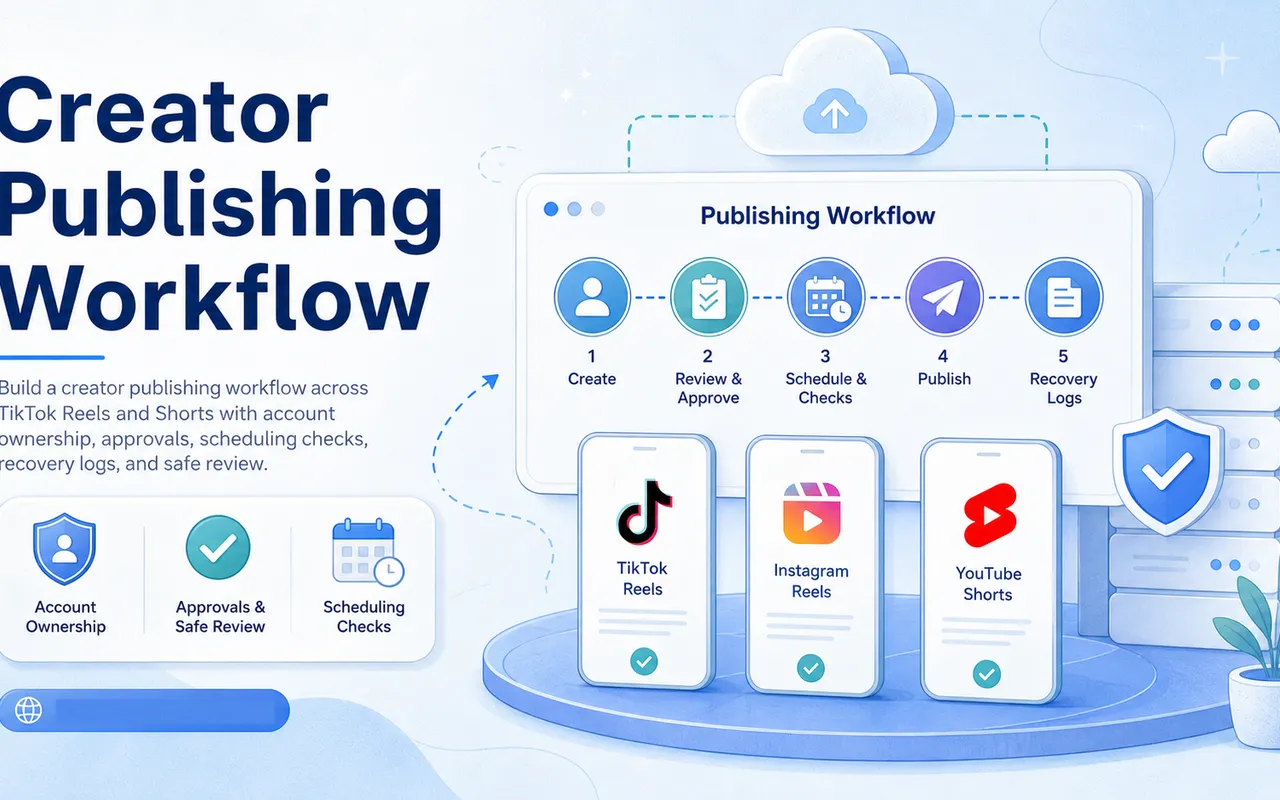 如何搭建覆盖 TikTok、Reels 与 Shorts 的创作者发布工作流