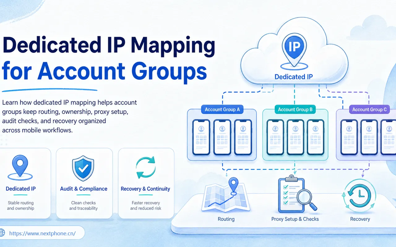 账号组的专用 IP 映射