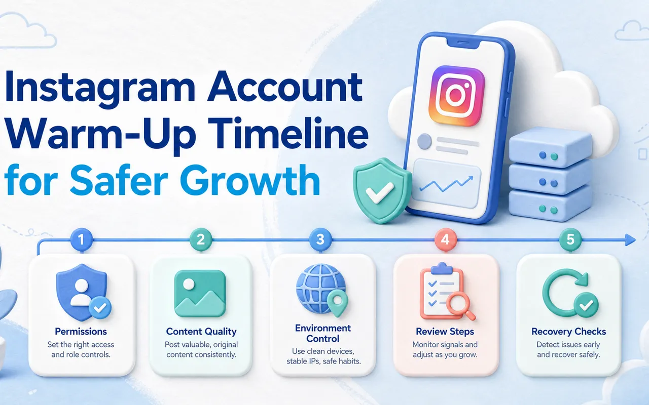 更安全增长的 Instagram 账号预热时间线