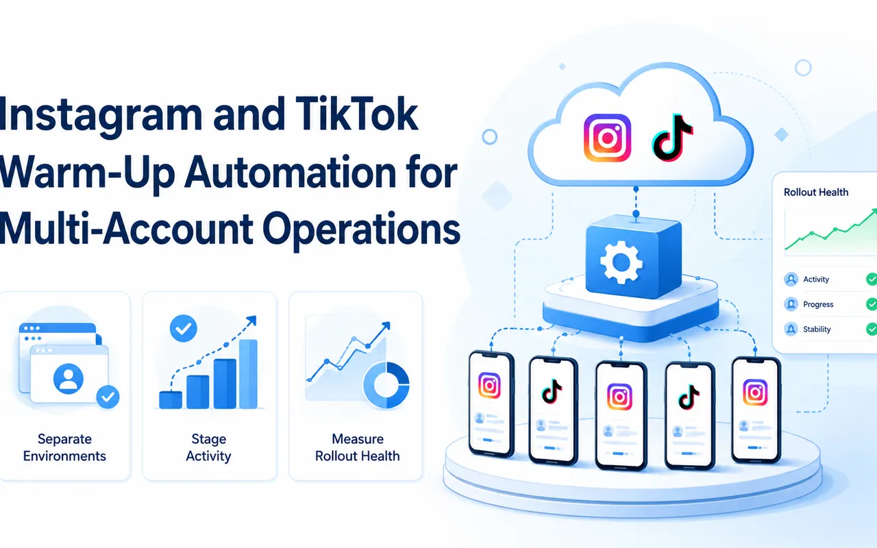 面向多账号运营的 Instagram 与 TikTok 养号自动化
