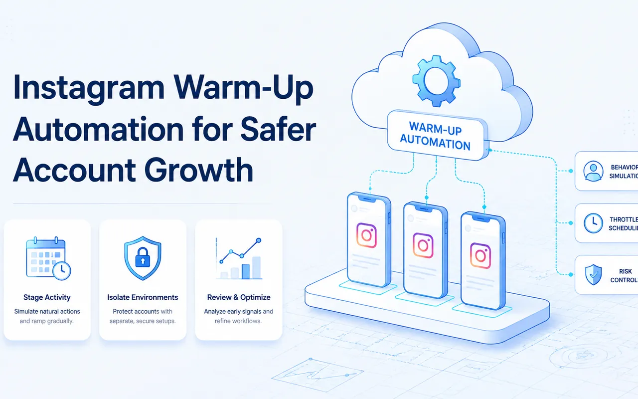更安全账号增长的 Instagram 养号自动化