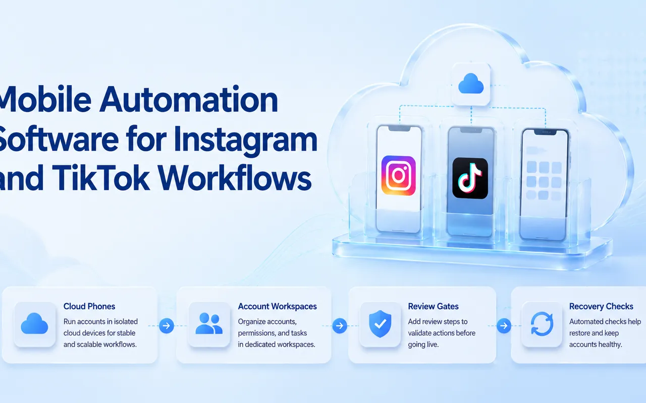 面向 Instagram 与 TikTok 工作流的移动自动化软件