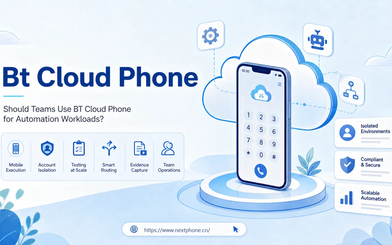 团队是否应使用 BT Cloud Phone 承载自动化工作负载？