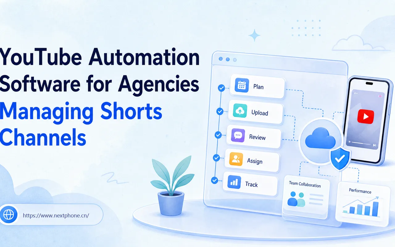 代理商管理 Shorts 频道的 YouTube 自动化软件